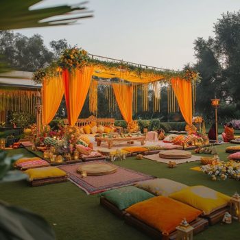 Outdoor Mehndi Setup